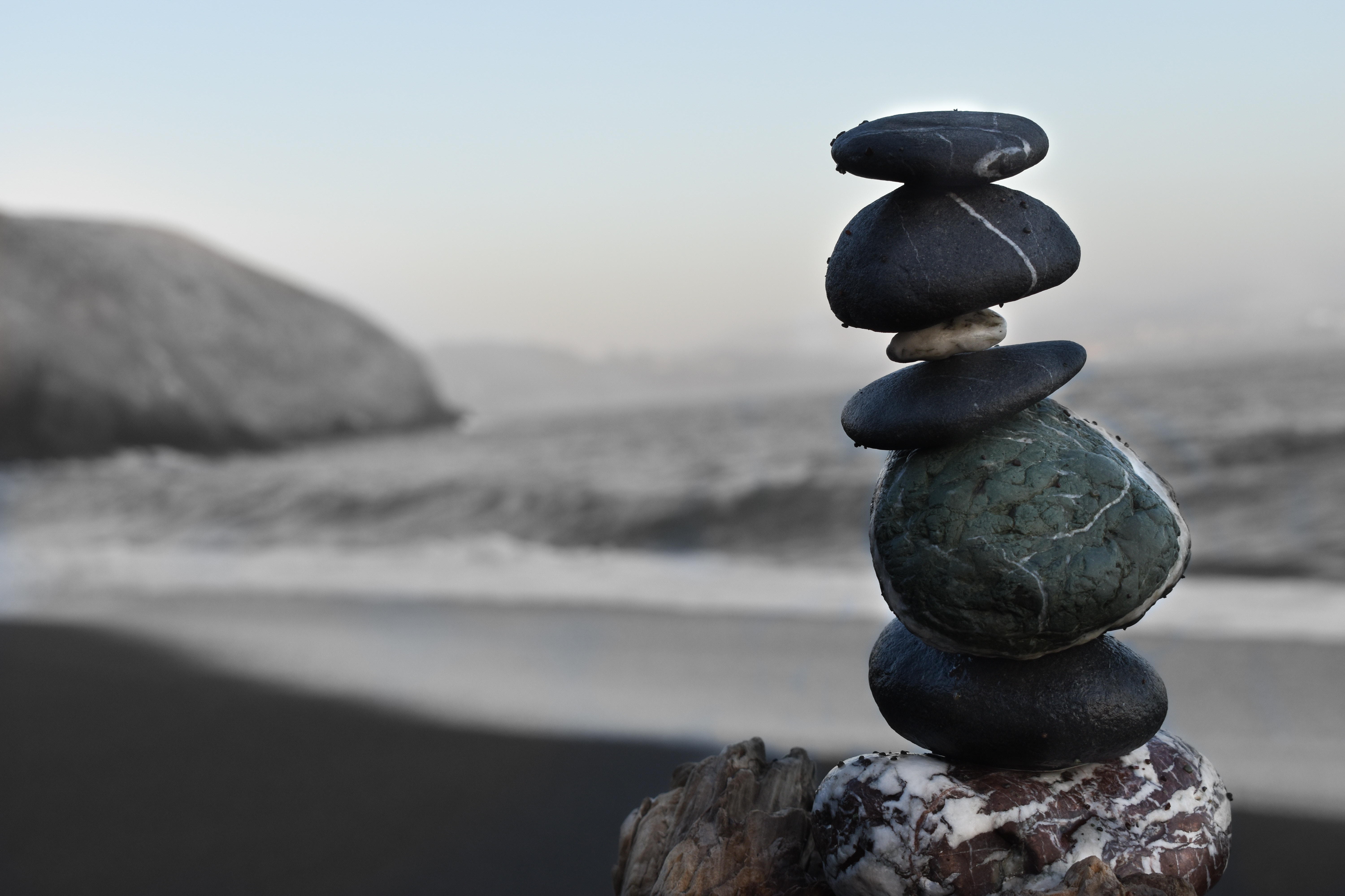 Tower of pebbles