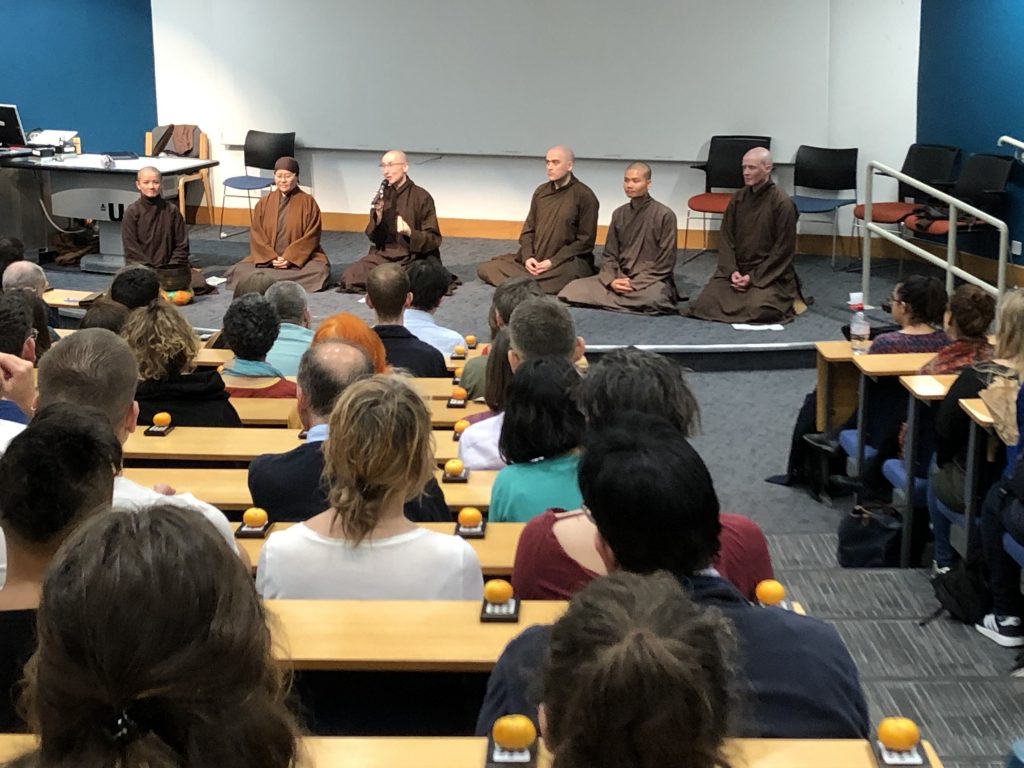 Monastics and audience